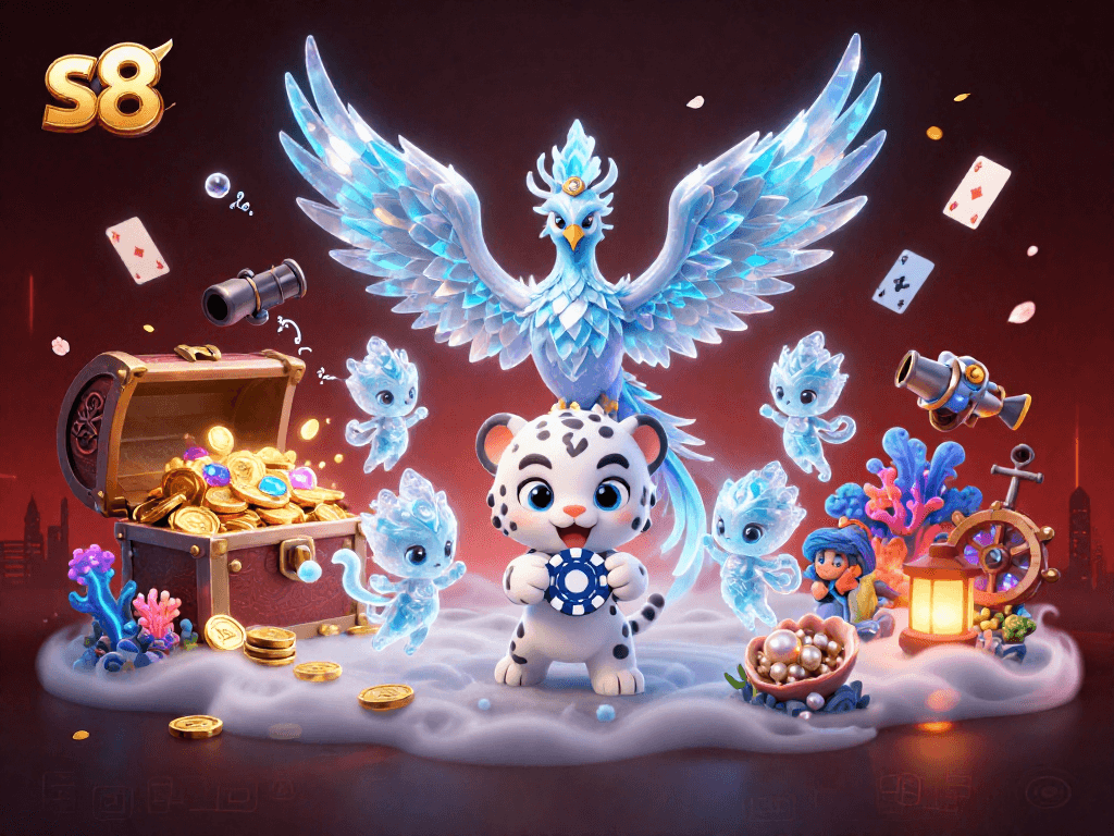Experience thrilling gameplay with s8 as vibrant characters interact in a captivating casino environment.