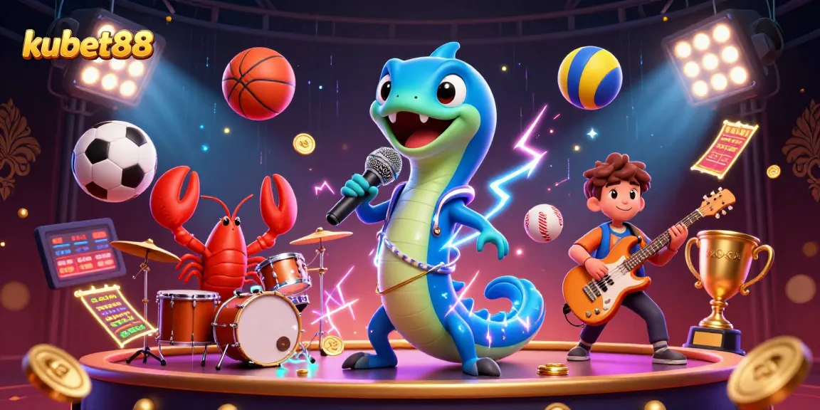 "kubet88" immerses players in an underwater casino experience with vibrant characters and dynamic game elements.