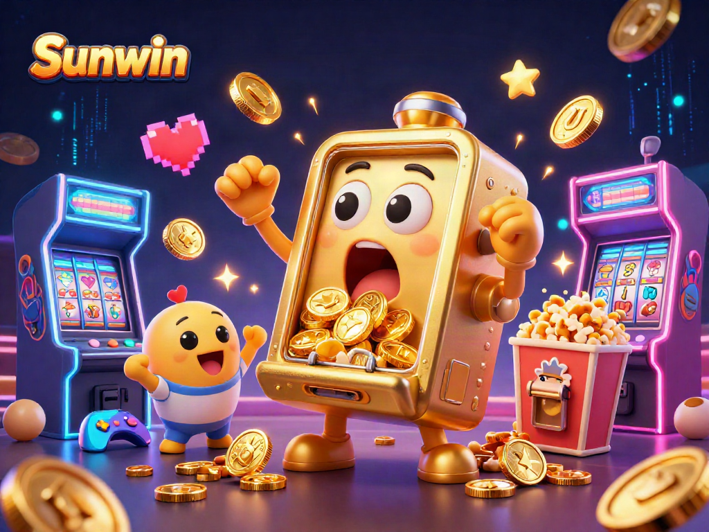 Experience the excitement of winning at Sunwin with thrilling slots and cheering machines!