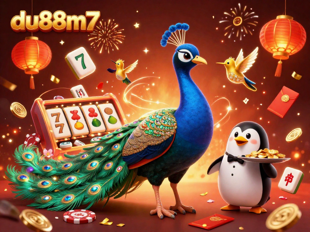 Experience captivating gameplay at du88m7 featuring vibrant 3D characters amidst a lively casino atmosphere.