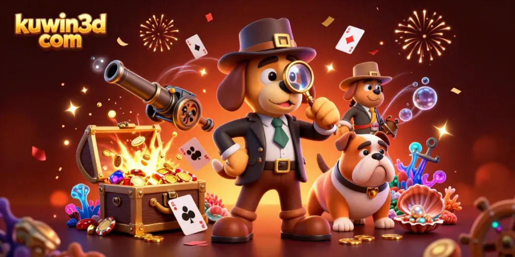 Experience thrilling wins at kuwin3d com with a captivating detective scene exploring poker clues.