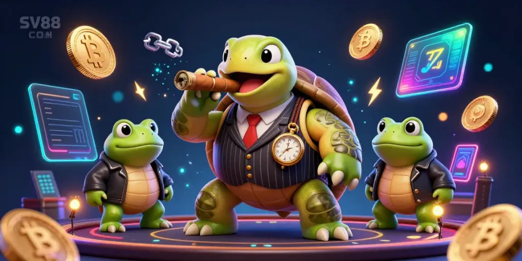 Engage in thrilling gaming at SV88 COM with vibrant characters and dynamic casino elements.