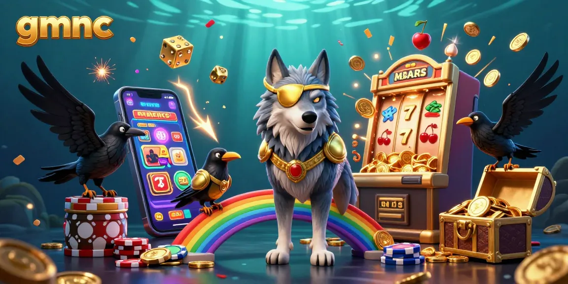 Spin jackpots and reveal casino treasures with gmnc's captivating 3D scene of Odin and ravens amidst gaming excitement.