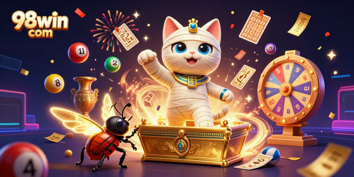 Experience the thrill of 98win com with a vibrant casino scene full of engaging characters and dynamic elements.