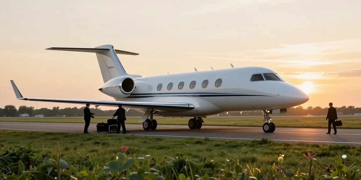 Private jet rental Amsterdam experience at Schiphol Airport with elegant passengers and luxurious aircraft.