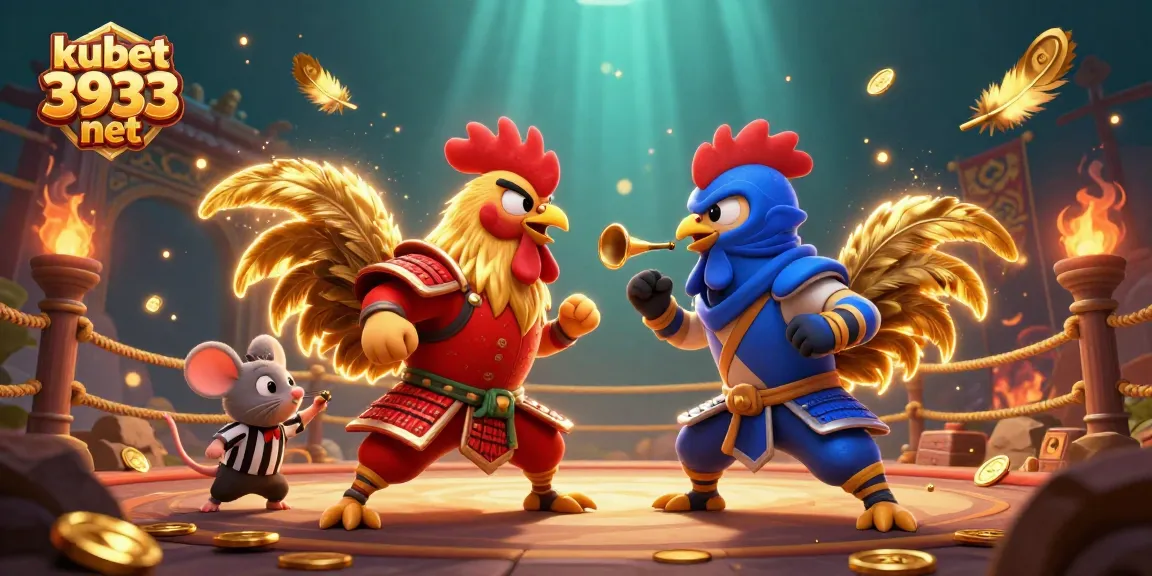 Experience thrilling moments at kubet 3933 net with fighting roosters in a dynamic casino showdown.