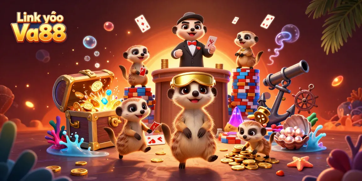 Engage with thrilling gameplay at Link vào Va88 featuring exciting casino action with charming meerkats.