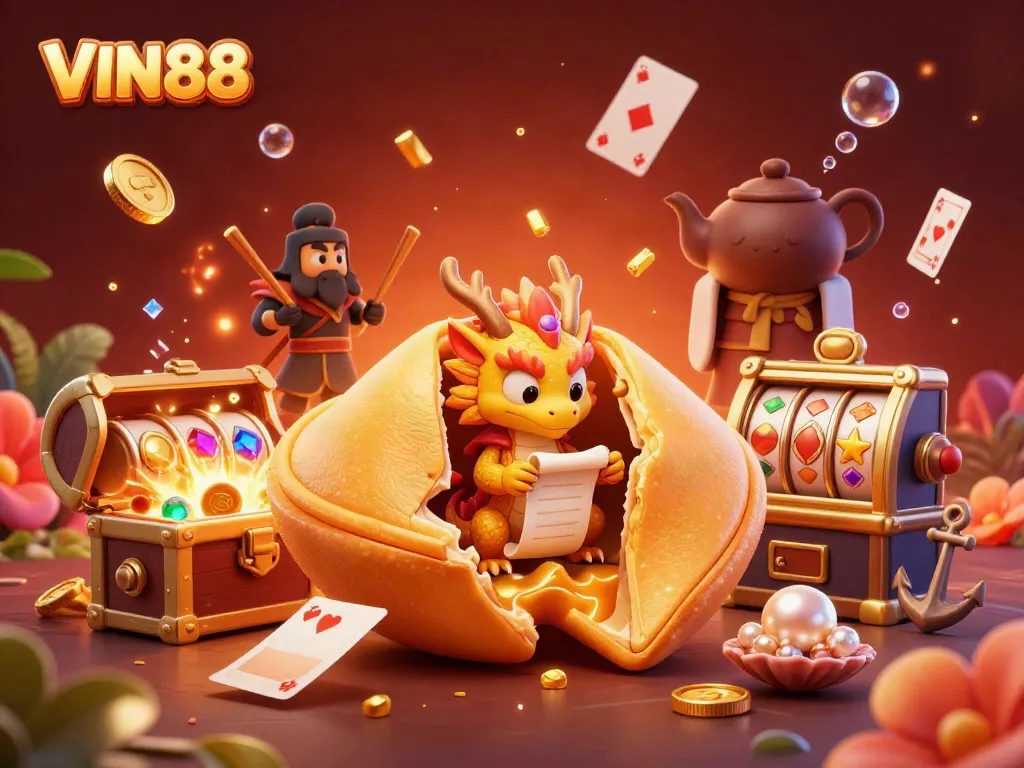 Experience winning at VIN88 with golden treasures and exciting 3D gaming elements.