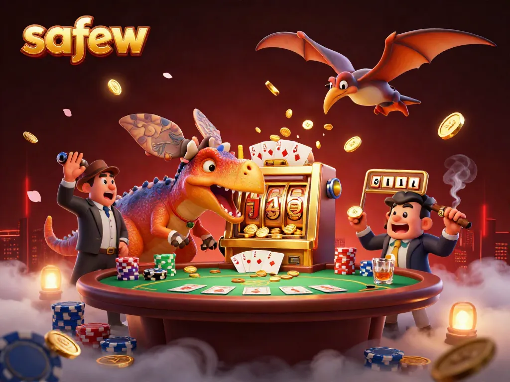 Experience the excitement as safew transforms communication with engaging, secure interactions in a casino-themed setting.