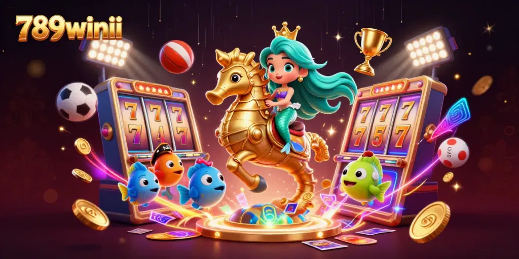 Experience exhilarating casino action at 789winii with vibrant characters and exciting game elements.