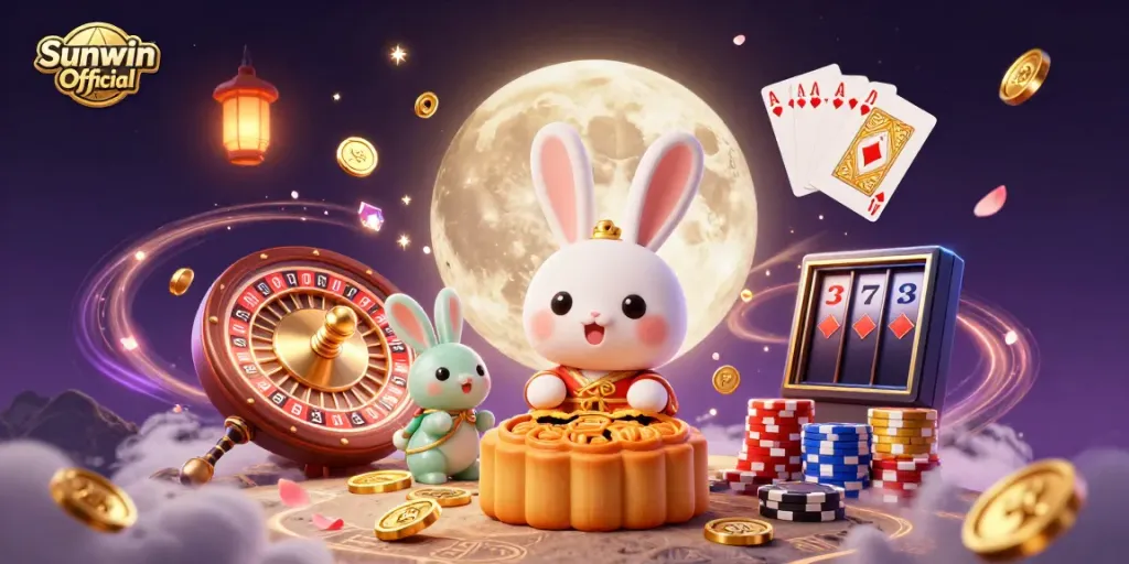 Experience the thrill of gaming with Sunwin Official's enchanting moon rabbit theme.