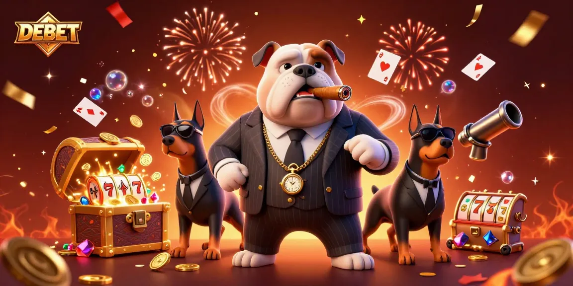 Engage with DEBET's thrilling casino experience featuring captivating characters and exciting game elements.