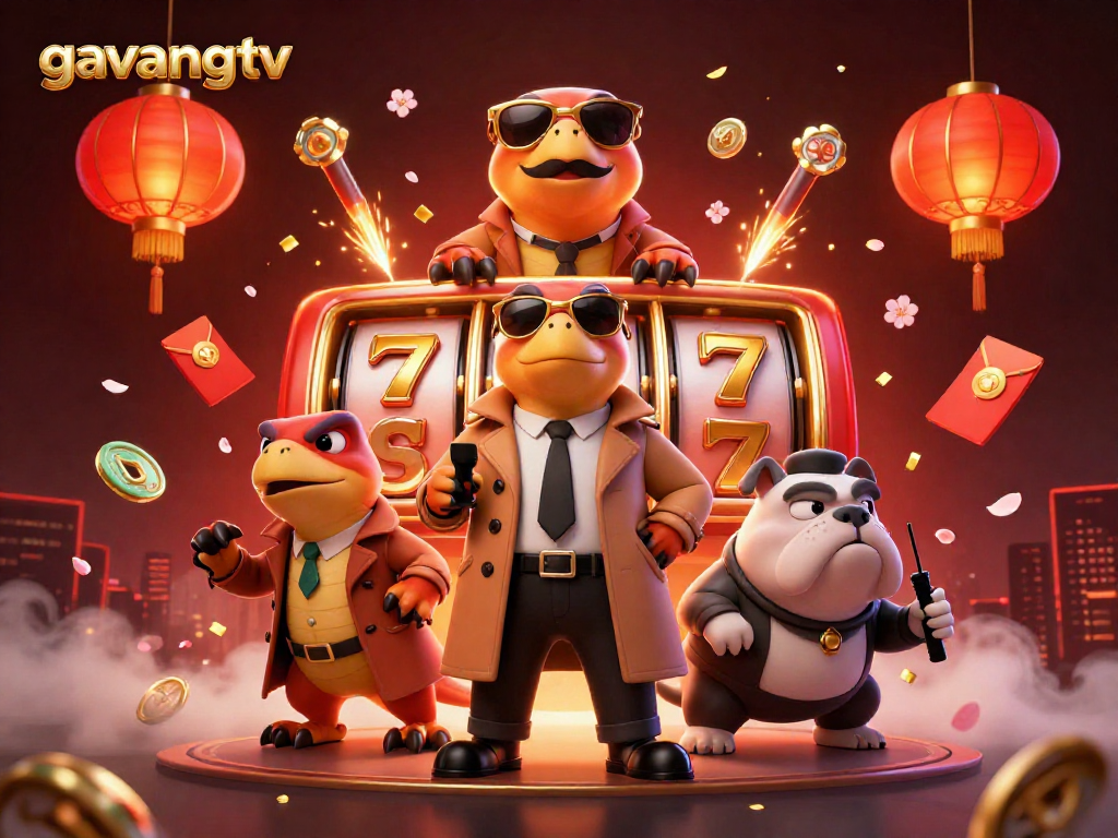 Engage with the thrilling atmosphere of gavangtv's VIP casino lounge as raptors attempt entry.