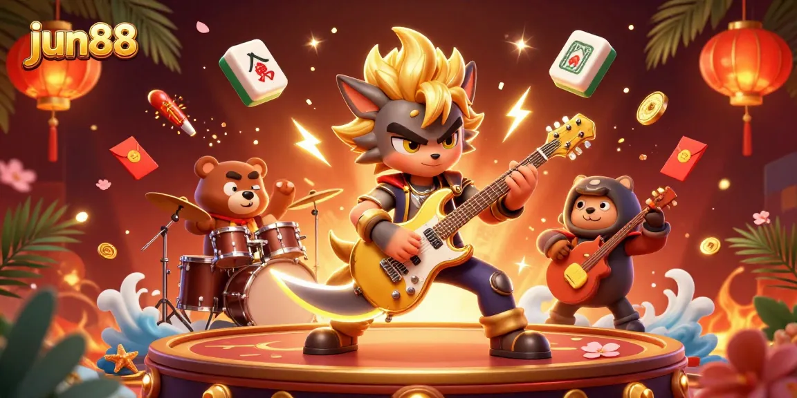 Experience thrilling gameplay at jun88 with exciting casino illustrations and dynamic character performances.