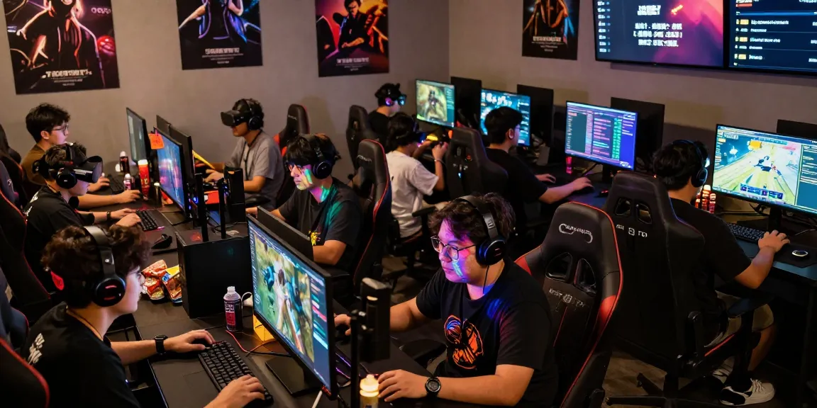 Excited players enjoying katatogel gaming experience in vibrant atmosphere.