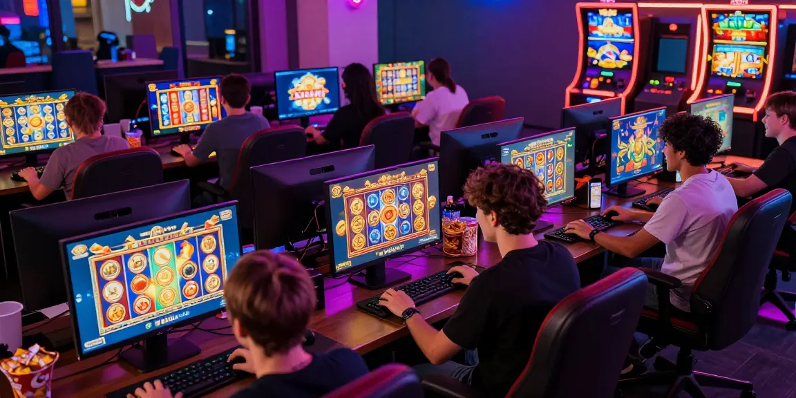 Pemain slot di TAHUN4D menikmati permainan di platform online yang antirungkad, dengan suasana ceria dan kemenangan yang menonjol.