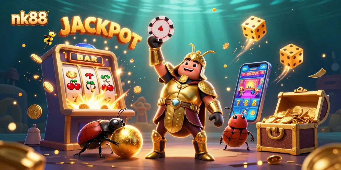 Experience the thrilling excitement of nk88 as heroes celebrate jackpot wins in a vibrant casino setting.