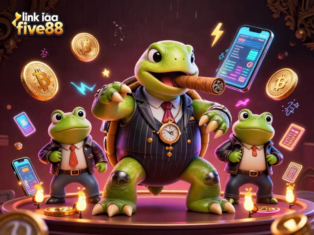Engage with the vibrant casino experience highlighting link vào five88, featuring characters amidst dynamic action and glowing elements.