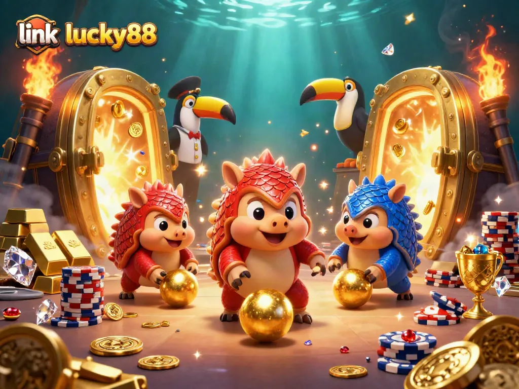 Experience the thrill of winning at link lucky88 with vibrant pangolins and sparkling treasures!