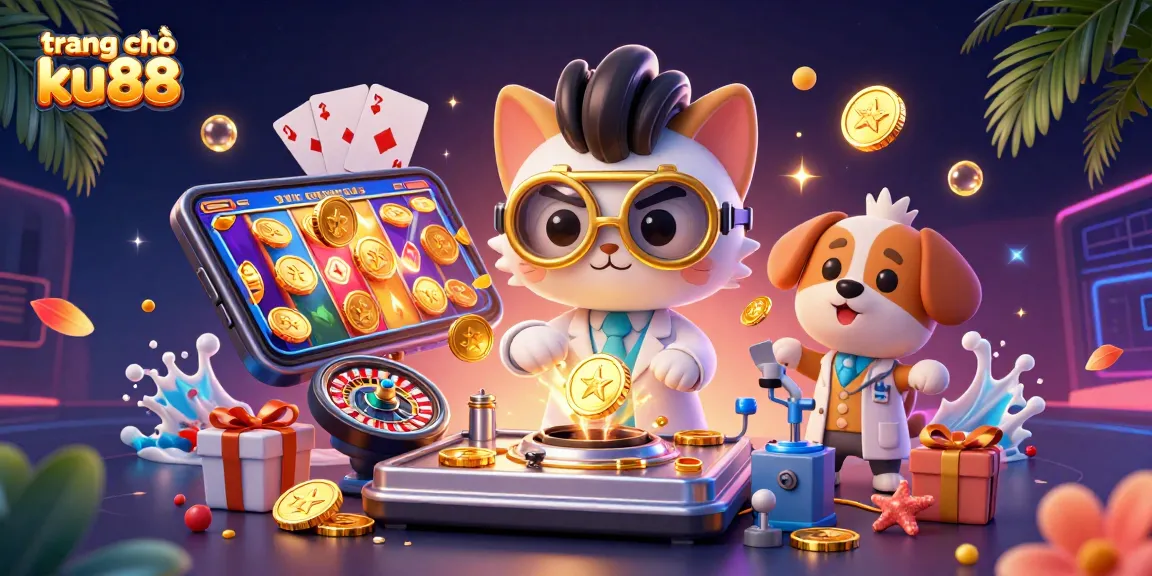 Experience the thrill of trang chủ ku88 with animated casino characters and exciting game elements.