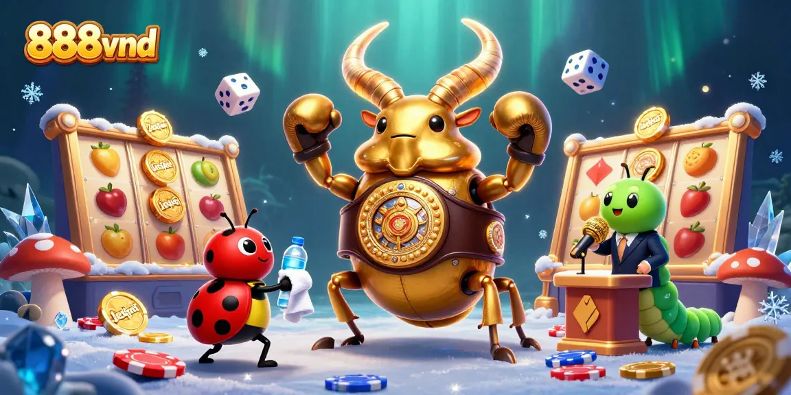 Engage with 888vnd as a vibrant and exciting online casino featuring dynamic 3D game elements.