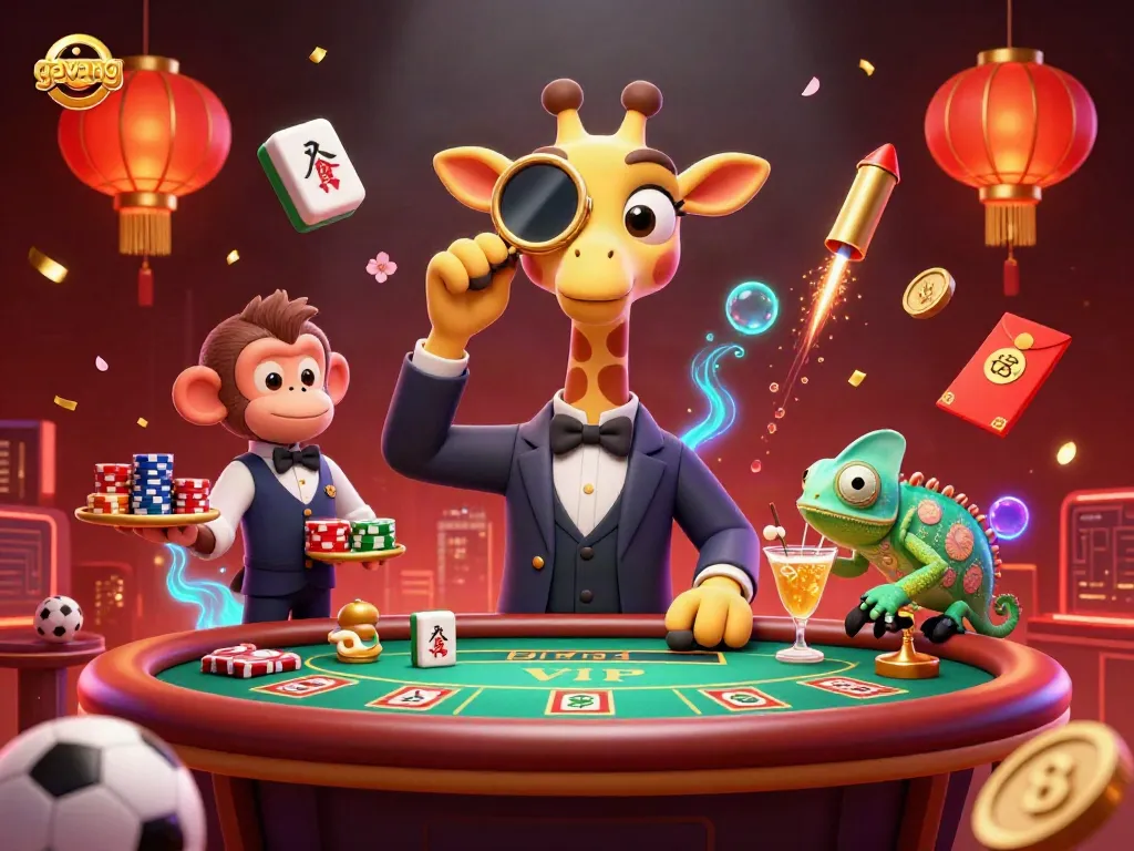 Experience thrilling betting action with the high-roller giraffe at Gavang.