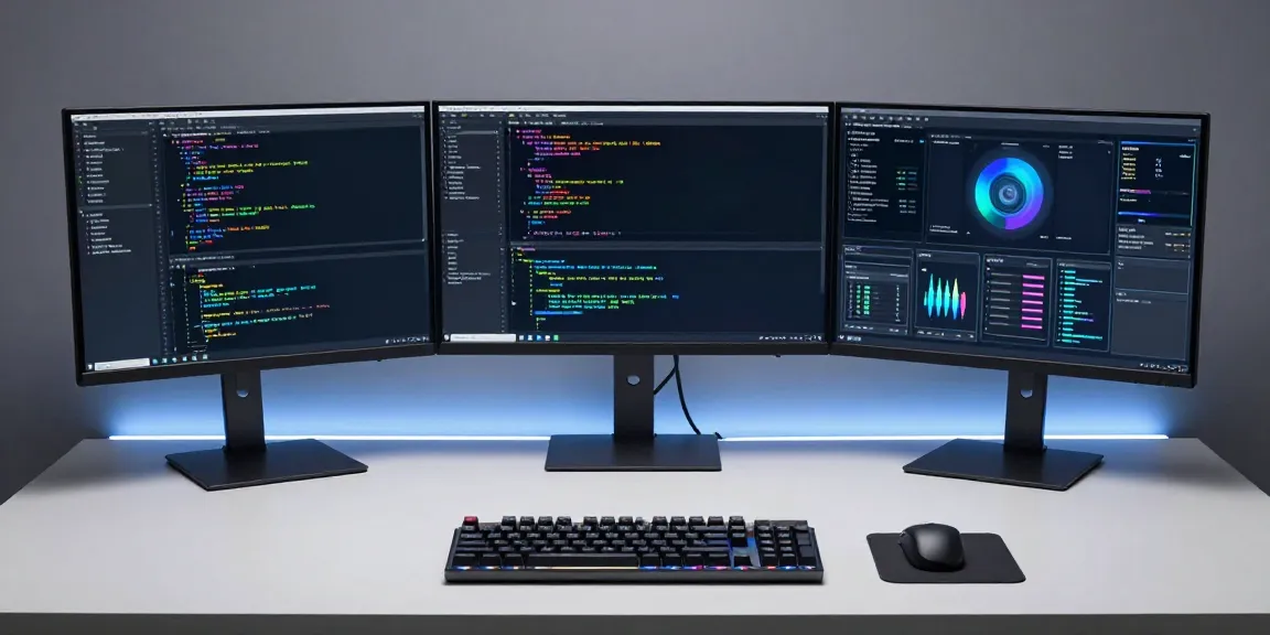 Amazon retouren te koop VK in een moderne techniekomgeving, met softwareontwikkeling en AI-technologie.