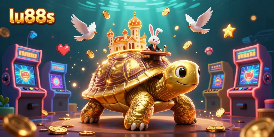 Experience the exciting world of lu88s with colorful arcade elements and vibrant casino scenes.