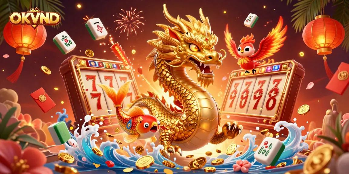 Engage with thrilling games at OKVND's vibrant online casino, featuring dynamic elements and excitement.