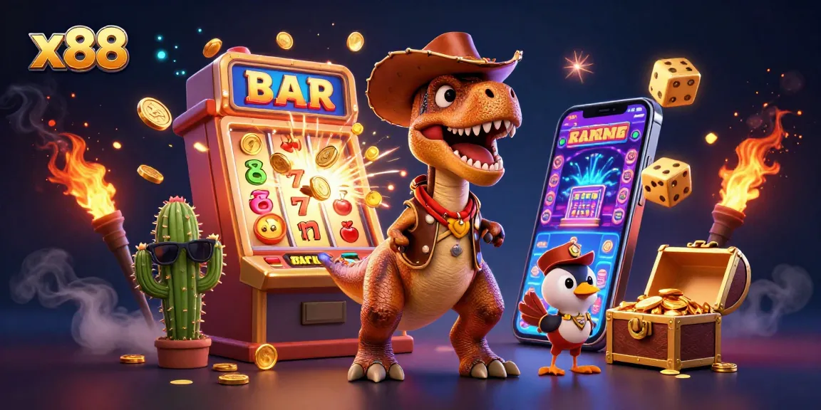 Win big with x88: Experience the thrilling jackpot explosion in this vibrant casino scene!