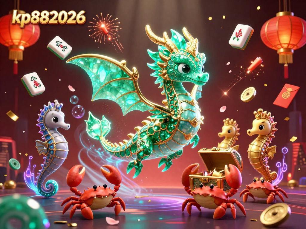 Experience thrilling action with kp882026 as a sea dragon leads a dynamic treasure hunt in an underwater casino adventure.