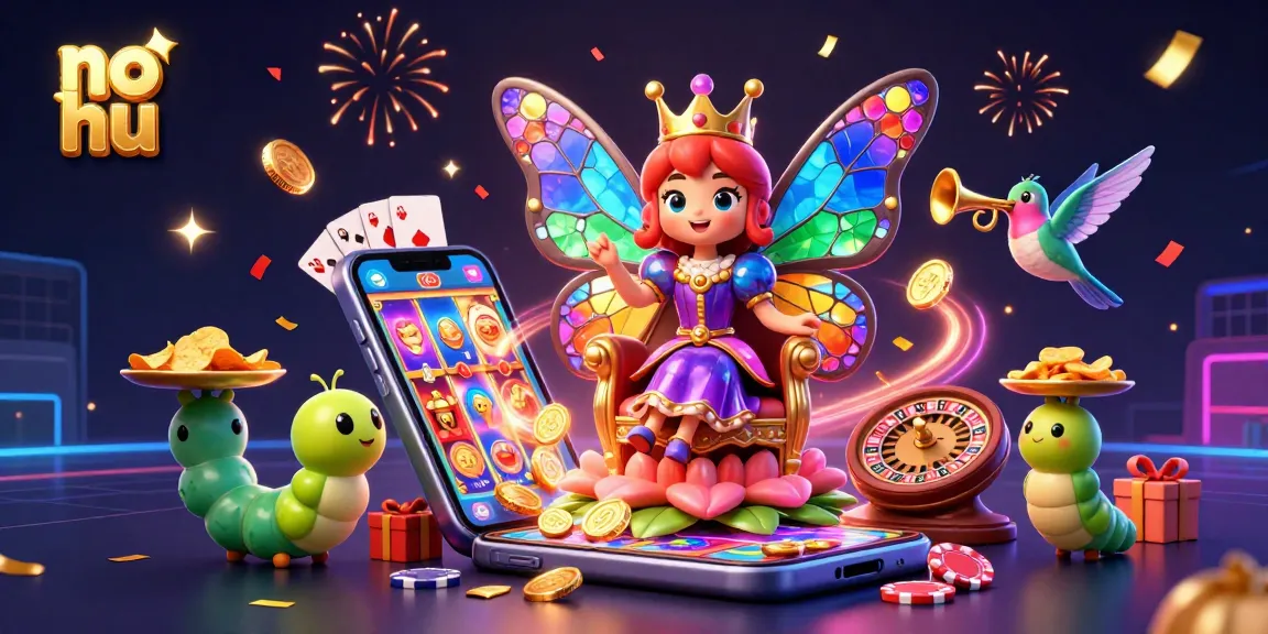 Engage in thrilling no hu slot games featuring a butterfly queen and vibrant visuals.