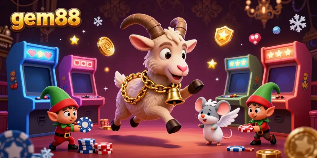 Experience the excitement of gem88 with festive gaming antics in a horror-themed casino.