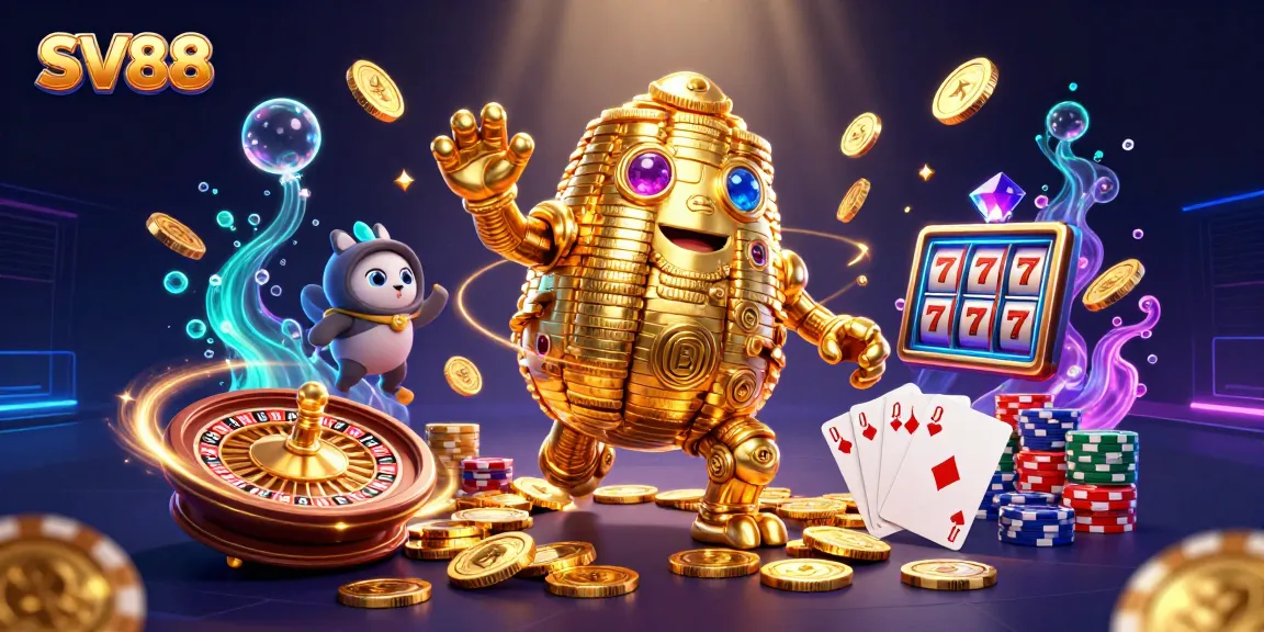 Experience thrilling wins at SV88 with exciting 3D casino elements and golden golem!