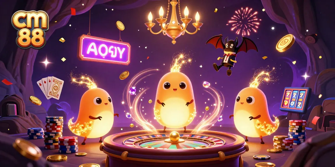 Experience cm 88's vibrant cave casino with glowworms lighting the scene and showcasing thrilling games.