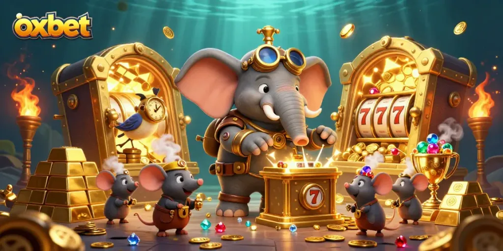 Spin the golden slot machine at oxbet with steampunk marvels and sparkling treasures!