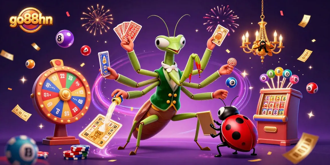 Engage with exciting games at go88hn, featuring a vibrant casino scene with dynamic characters and elements.