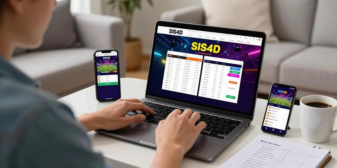 Pengguna SIS4D bermain judi bola online dari rumah dengan suasana santai.