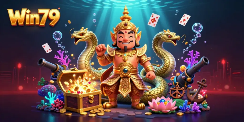 Win79 gamers enjoy vibrant, dynamic casino experience with themed characters and elements.