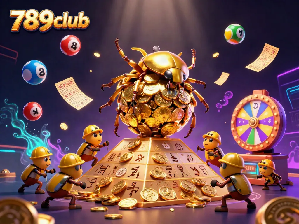 Engage in thrilling gaming action at 789club with vibrant symbols and golden excitement.