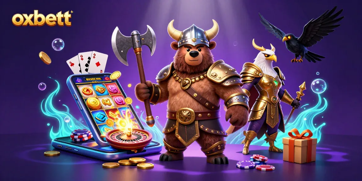 Spin slot games with oxbett as Viking bear and Valkyrie eagle unleash golden rewards.