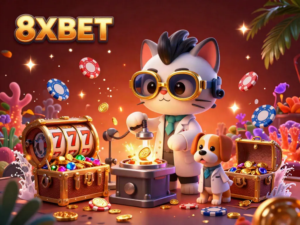 Experience thrilling gameplay at 8XBET with engaging visuals and excitement, showcasing the lively casino environment.