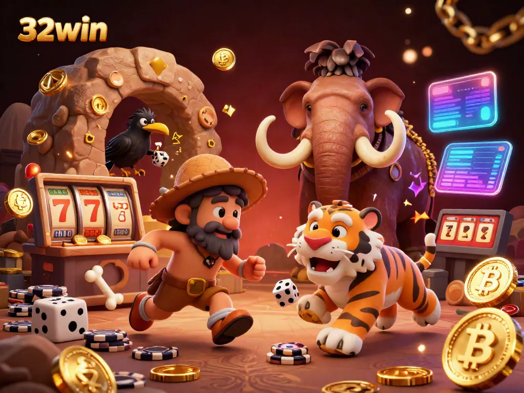 Experience thrilling games at 32win with vibrant animations, captivating characters, and exciting casino elements.