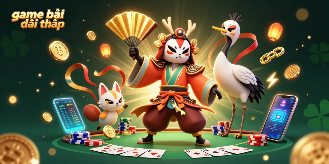 Engage in thrilling game bài đổi thưởng with vibrant characters and dynamic poker elements.