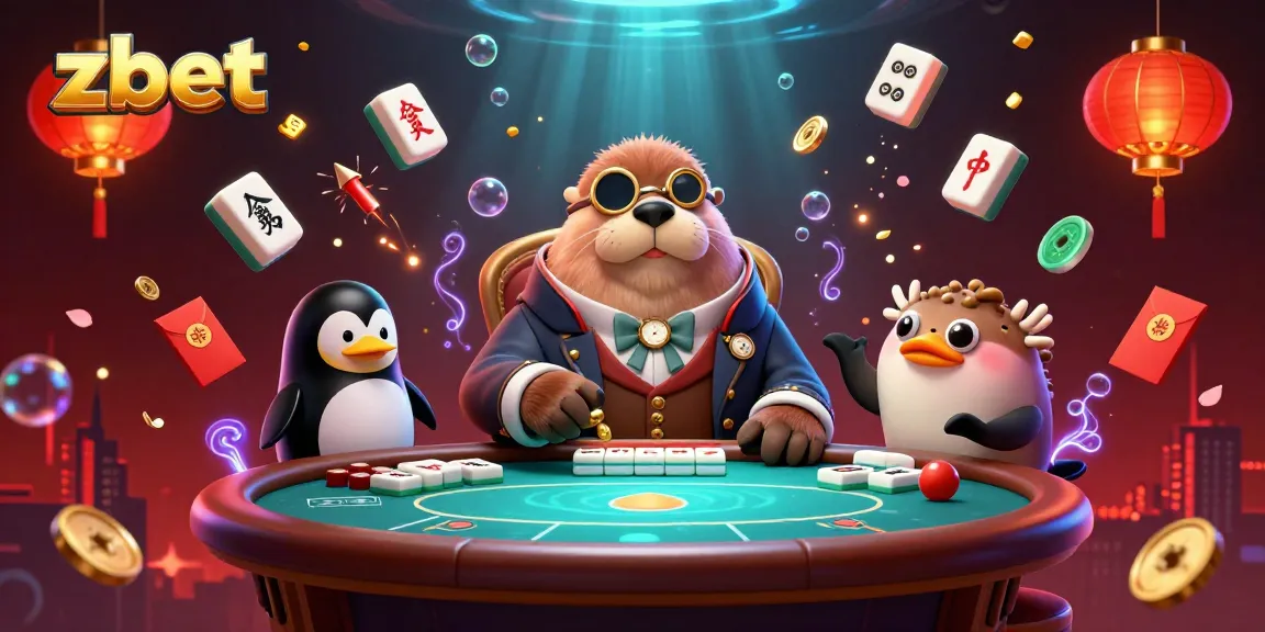 zbet presents a thrilling underwater poker scene, showcasing a jolly walrus and friends engaged in a high-stakes game.