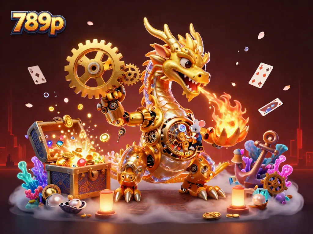 Engage with 789p's thrilling casino experience through vibrant, animated 3D illustration.