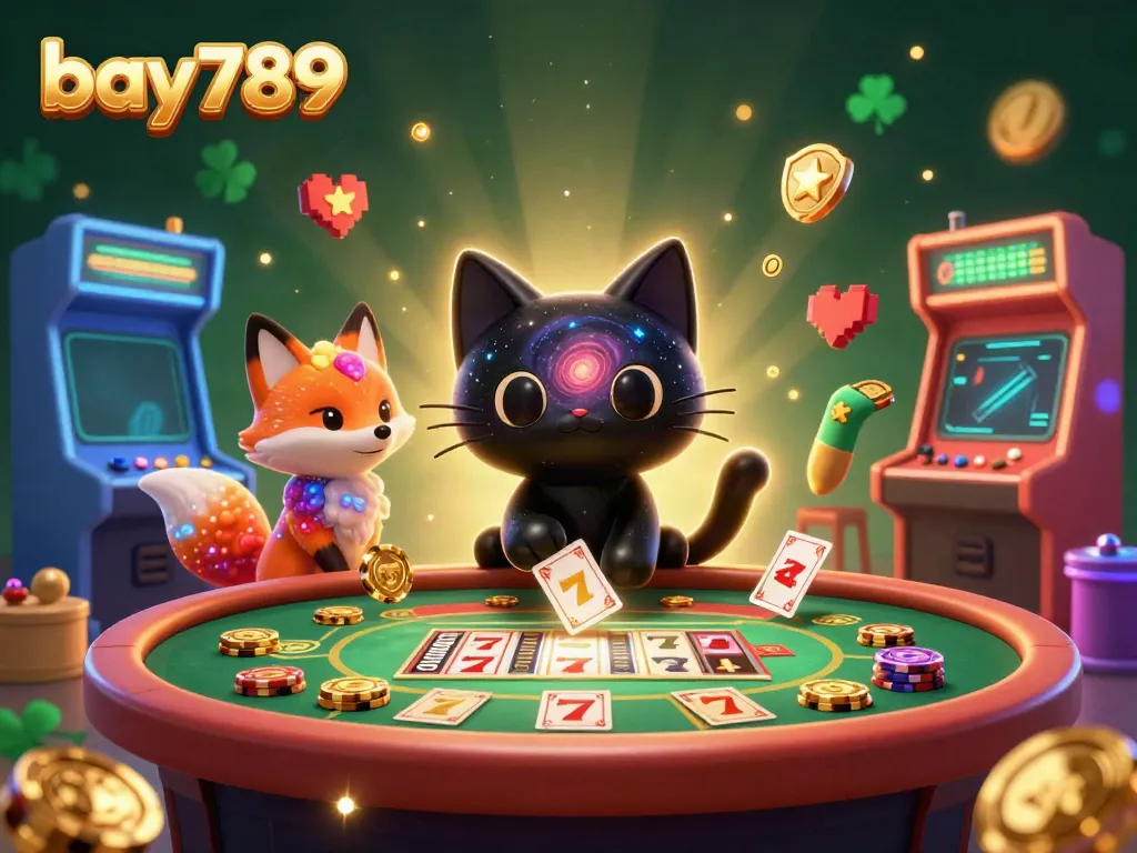 Engage in bay789 casino thrills with cosmic characters on a vibrant gaming table.
