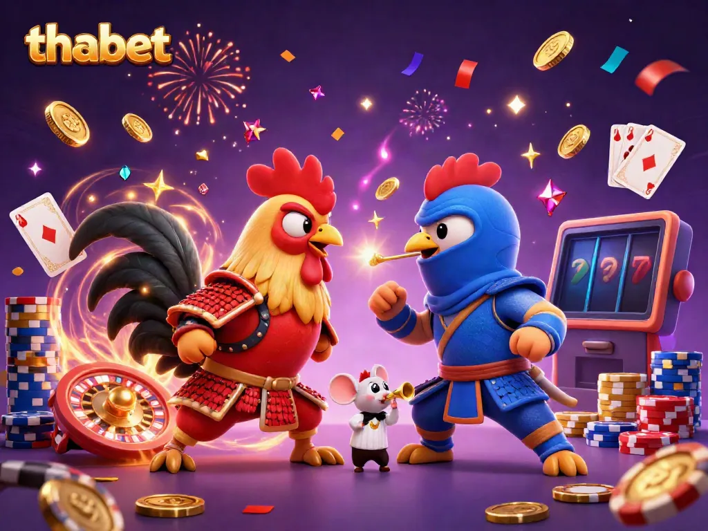 Engage with thabet's exciting features as fearless roosters clash in dramatic casino action.