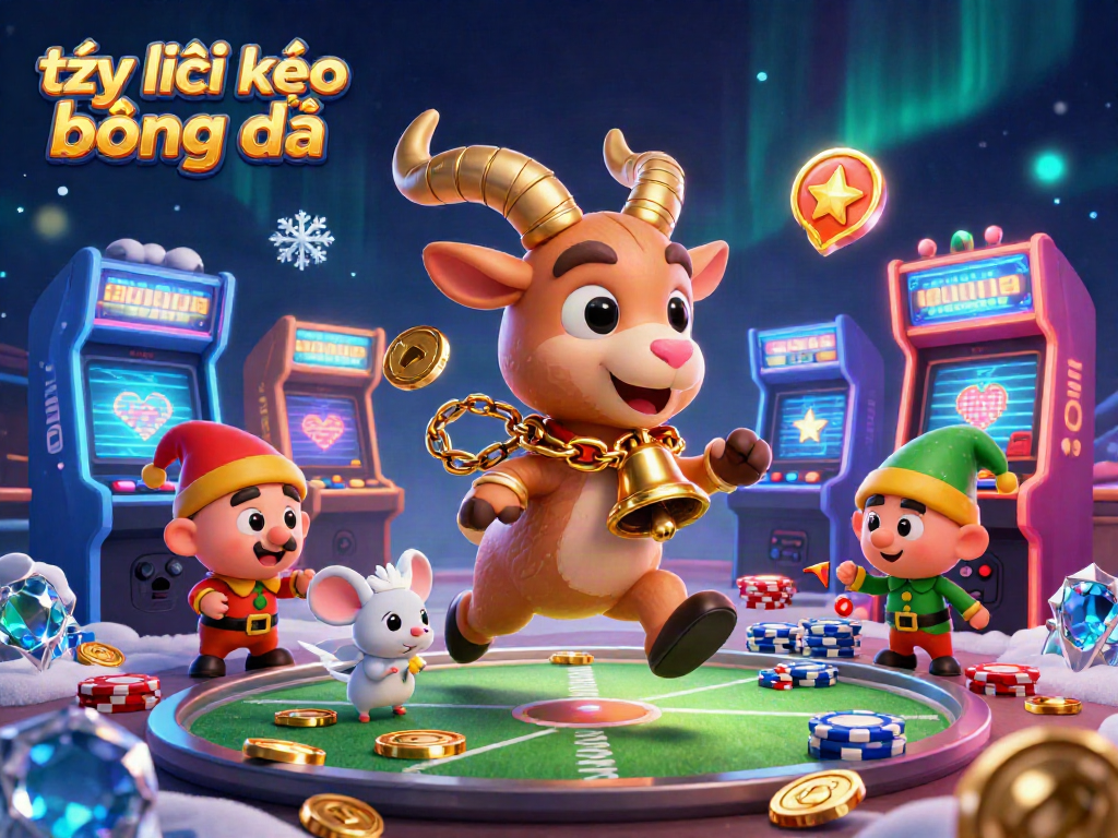 Engage in thrilling tỷ lệ kèo bóng đá at a festive sports betting casino scene.