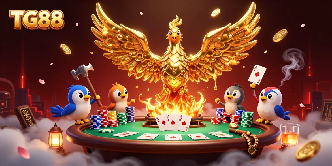 Experience the thrill of gaming with TG88 in an artistic casino environment filled with rich details.